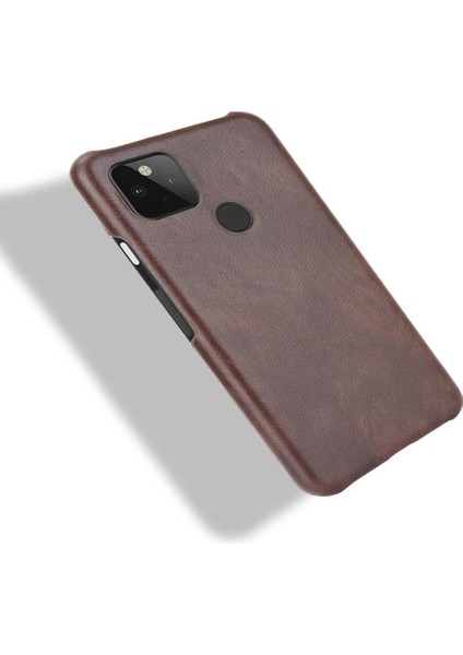 Google Piksel 4A 5g Lychee Desen Anti Scratch Koruyucu Için Retro Kılıf (Yurt Dışından) modelleri