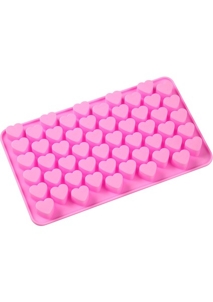 Pembe Tarzı Mini Kalp Kalıbı Silikon Dondurma Tepsisi Dıy Çikolata Fondan Kalıp 3D Pasta Jöle Kurabiye Pişirme Kek Süsleme Aracı (Yurt Dışından) modelleri