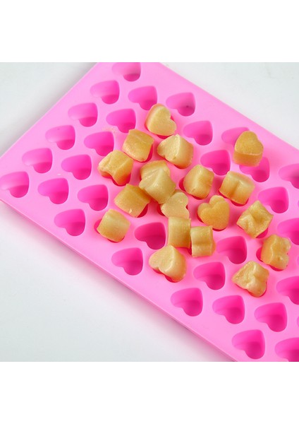 Pembe Tarzı Mini Kalp Kalıbı Silikon Dondurma Tepsisi Dıy Çikolata Fondan Kalıp 3D Pasta Jöle Kurabiye Pişirme Kek Süsleme Aracı (Yurt Dışından) indirimleri
