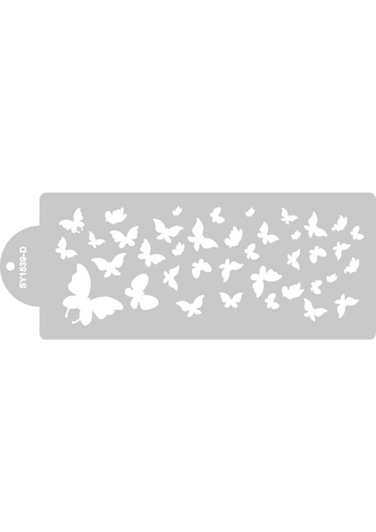 No.8 Stili Bohem Tarzı Plastik Şeker Süzgeci Kalıbı Fondan Baskı Kalıbı Hollow Düğün Pastası Kenar Süsleme Şablonu Fırın Araçları (Yurt Dışından)