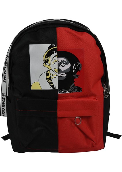 Kanvas Sırt Çantası Hit Renk Bayan Dikiş Küçük Taze Eşleşen Öğrenci (Yurt Dışından)