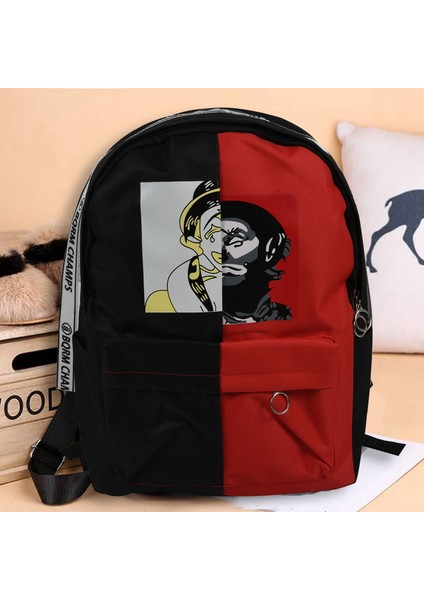 Kanvas Sırt Çantası Hit Renk Bayan Dikiş Küçük Taze Eşleşen Öğrenci (Yurt Dışından) modelleri