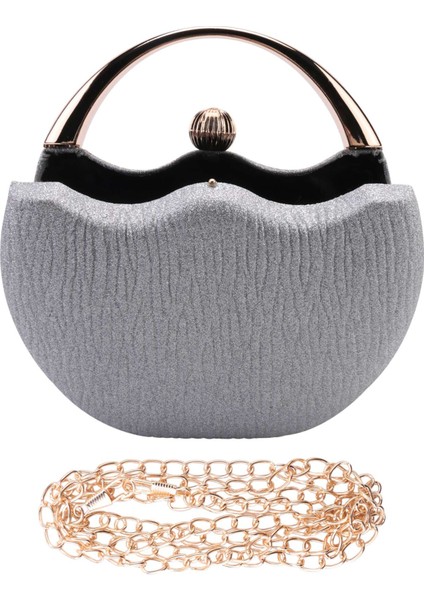 Düğün Debriyaj Akşam Çanta Küçük Kadın Çanta Lüks Gelin Çanta Zincir Parti Omuz Gümüş (Yurt Dışından) modelleri