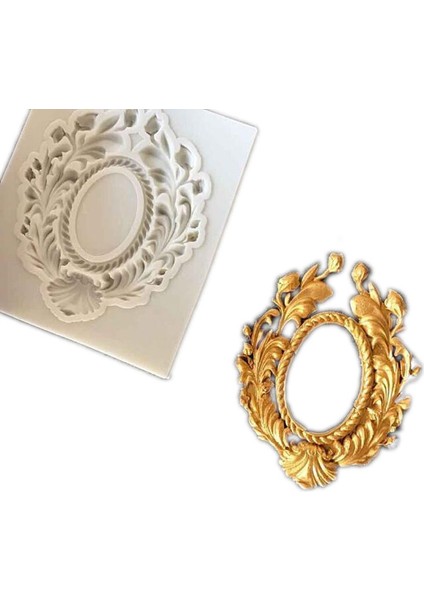 B067 Stili Çeşitli Avrupa Tarzı Kabartmalı Fotoğraf Çerçevesi Kek Kenarı Silikon Kalıplar Fondan Kek Dekorasyon Kalıbı Çikolata Cupcake Pişirme Kalıbı (Yurt Dışından)