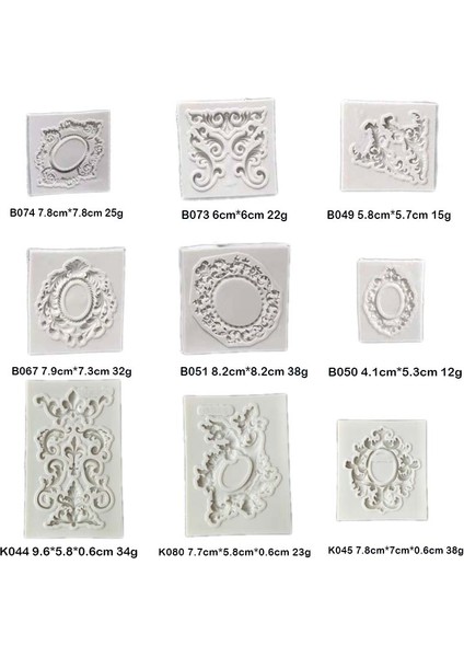 B067 Stili Çeşitli Avrupa Tarzı Kabartmalı Fotoğraf Çerçevesi Kek Kenarı Silikon Kalıplar Fondan Kek Dekorasyon Kalıbı Çikolata Cupcake Pişirme Kalıbı (Yurt Dışından) fırsatları
