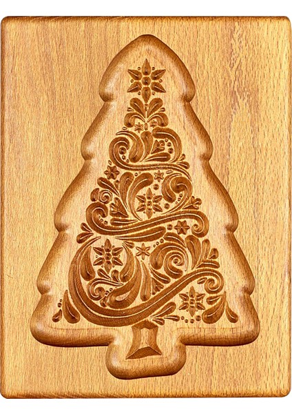 D Stili Ahşap Kurabiye Kalıp Kesici Yılbaşı Zencefil Kurabiye Kalıpları Kendin Yap Kek Kabartma Kalıbı Gül Çiçeği Kesici Fırın Aracı (Yurt Dışından)