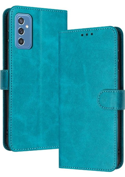 Toka Pu Deri Saf Renk ile Samsung Galaxy M52 5g Için Flip Case (Yurt Dışından)