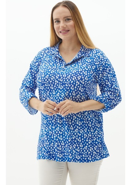 Büyük Beden Yarım Patlı Büyük Pauntiyeli Bluz fiyatları