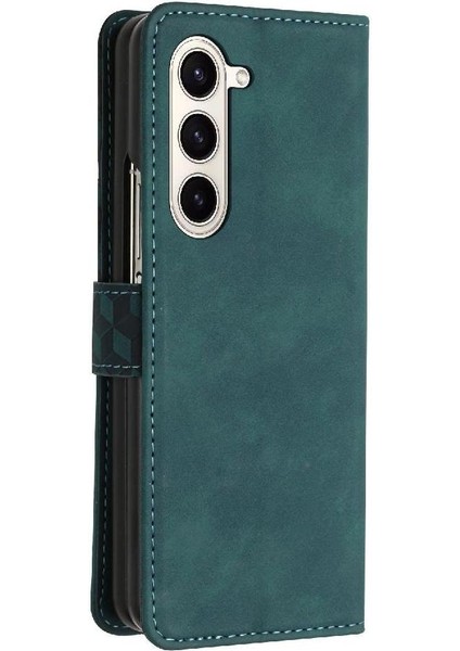 Samsung Galaxy Z Için Telefon Kılıfı Fold 6 Kickstand Manyetik Kart Yuvaları Kapak (Yurt Dışından)
