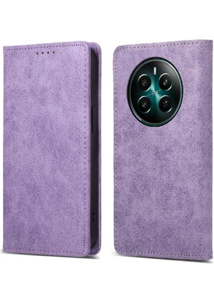Realme 12 Artı Darbeye Dayanıklı Iş Rahat Kickstand Kart Için Flip Case (Yurt Dışından)