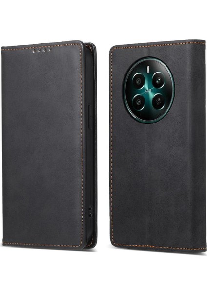 Realme 12 Artı Darbeye Dayanıklı Iş Rahat Kickstand Kart Için Flip Case (Yurt Dışından)