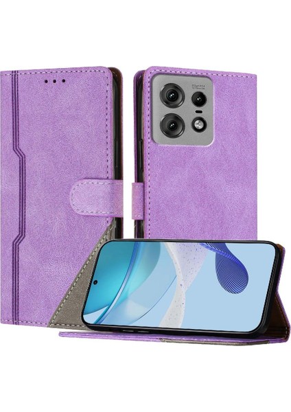 Motorola Moto Kenar 50 Pro Kart Yuvaları Için Kılıf Kapak Handy Standı Cüzdan (Yurt Dışından)