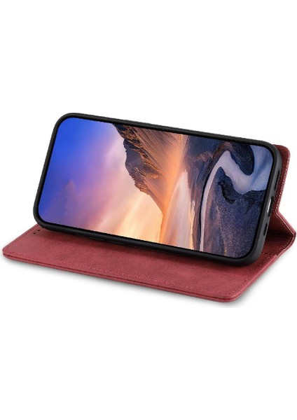 IPhone 14 Için Flip Case Pro Kart Yuvası Tpu Kickstand Iş Rahat (Yurt Dışından)