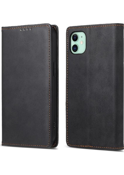 IPhone 11 Için Flip Case Kart Yuvası Tpu Iş Rahat Kickstand Darbeye (Yurt Dışından)