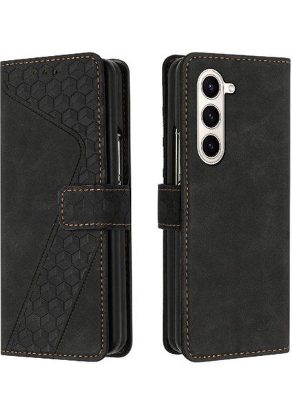 Samsung Galaxy Z Için Telefon Kılıfı Fold 6 Kickstand Manyetik Kart Yuvaları Kapak (Yurt Dışından)