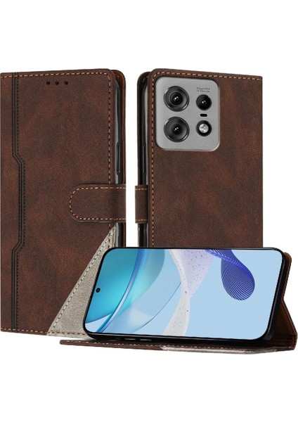 Motorola Moto Kenar 50 Pro Kart Yuvaları Için Kılıf Kapak Handy Standı Cüzdan (Yurt Dışından)