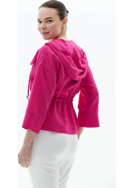 Düşük Kol Kapak Cepli Beli Büzgülü Ceket fırsatları