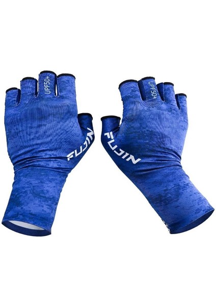 Pro Angler Summer Gloves Blue (M/l)