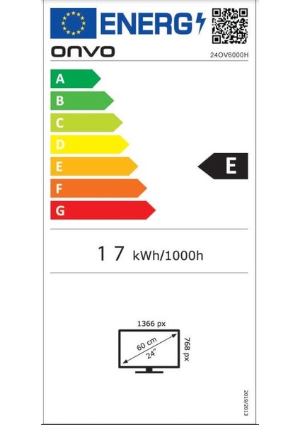 24OVF6000H 24" 60 Ekran Uydu Alıcılı HD Android LED TV