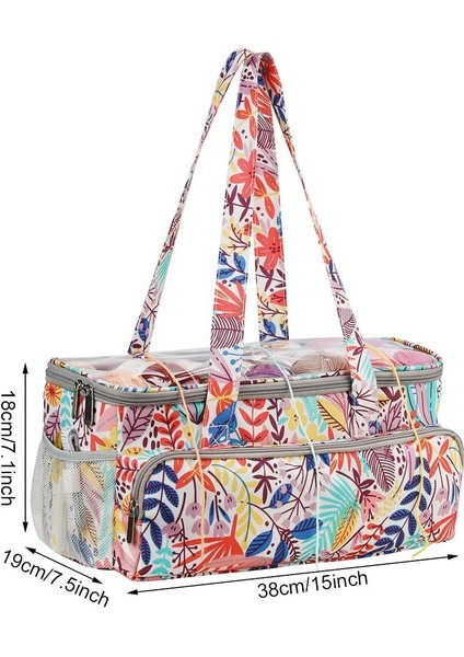 Örgü Çantası, Iplik Tote Organizatör Vaka Depolama Mesh, Iğneleri Taşımak Için Şeffaf Kapaklı Tığ Kancaları Turuncu (Yurt Dışından) fiyatları