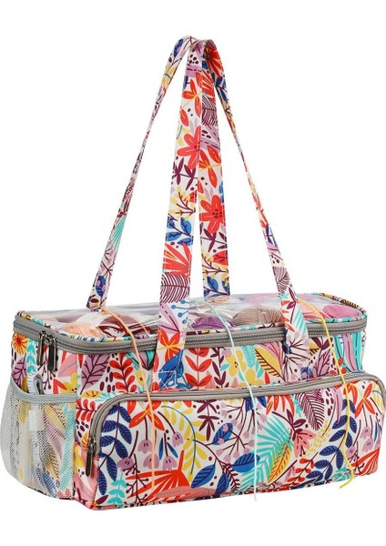 Örgü Çantası, Iplik Tote Organizatör Vaka Depolama Mesh, Iğneleri Taşımak Için Şeffaf Kapaklı Tığ Kancaları Turuncu (Yurt Dışından) modelleri