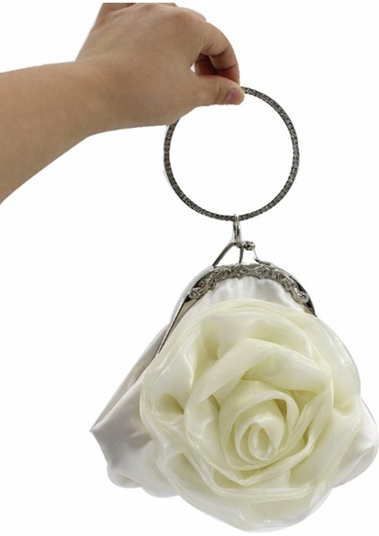 Küçük Çiçek Şekilli Bileklik Düğün Akşam Kız Debriyaj Çanta (Yurt Dışından) fiyatları