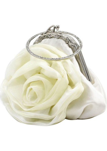 Küçük Çiçek Şekilli Bileklik Düğün Akşam Kız Debriyaj Çanta (Yurt Dışından) modelleri