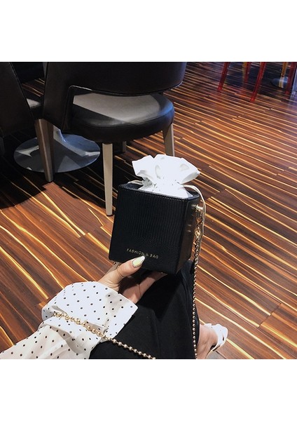 Bayan Çanta Kore Versiyonu Kova ile Moda Tek Omuz Mini Inci Kadın Messenger Pembe (Yurt Dışından) modelleri