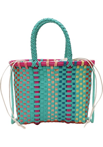 Küçük Messenger Omuz Çantası Bayanlar Basit Çanta Yaz Seyahat Için Crossbody Çanta Dokuma (Yurt Dışından)