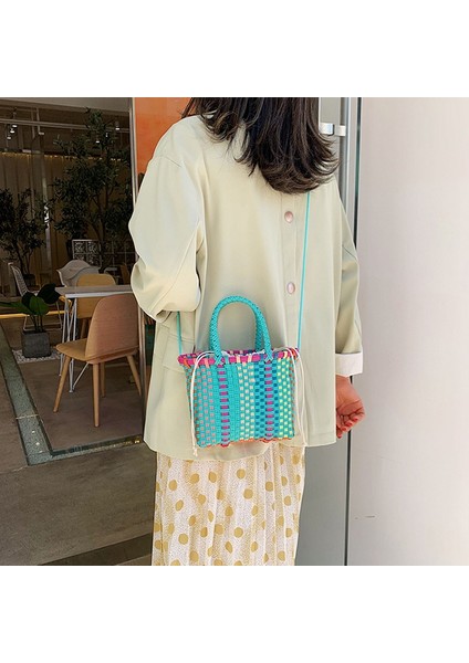 Küçük Messenger Omuz Çantası Bayanlar Basit Çanta Yaz Seyahat Için Crossbody Çanta Dokuma (Yurt Dışından) fırsatları