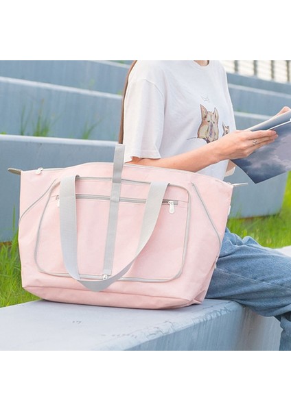 Moda Seyahat Çantası Büyük Çanta Rahat Taşıma Hafta Sonu Çok Fonksiyonlu Bayan Bagaj Mavi (Yurt Dışından) fiyatları