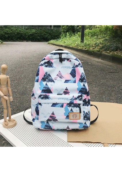 Naylon Sırt Çantaları Vahşi Baskı Öğrenci Çantaları Büyük Kapasiteli Dış Mekan Siyah (Yurt Dışından) modelleri