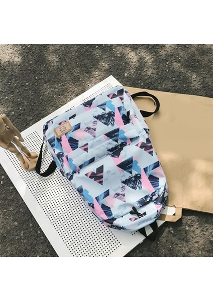 Naylon Sırt Çantaları Vahşi Baskı Öğrenci Çantaları Büyük Kapasiteli Dış Mekan Siyah (Yurt Dışından) fırsatları