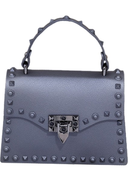 Yeni Kadın Haberci Çanta Lüks Çanta Jöle Çanta Moda Omuz Kadın Çanta Gri S (Yurt Dışından)