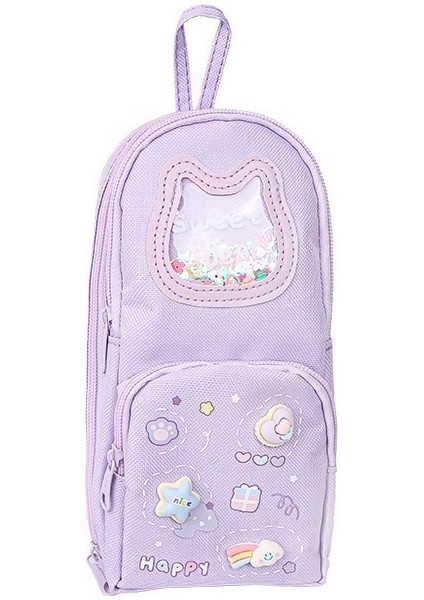 Yüksek Görünümlü Okul Çantası Şeklindeki Kalem Kutusu (Yurt Dışından)