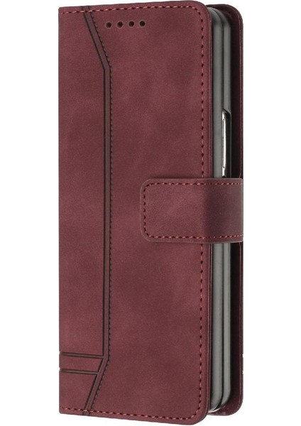 Samsung Galaxy Z Için Telefon Kılıfı Fold 6 El Kayışı Kart Yuvaları Kapak Flip Pu (Yurt Dışından) modelleri