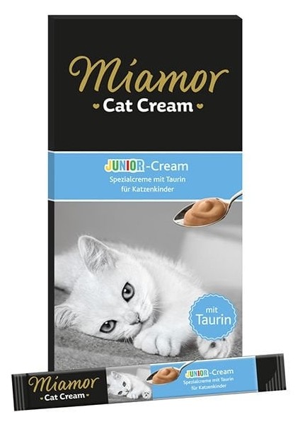 Junior Cream Süt Kremalı Ek Besin ve Yavru Kedi Ödül Maması 6x15 gr
