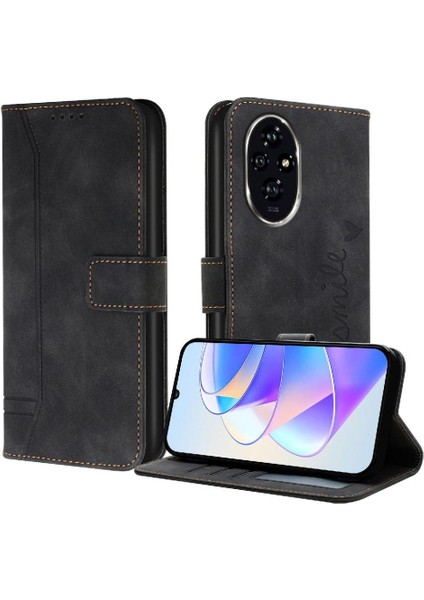 Onur Için Telefon Kılıfı 200 El Kayışı Flip Folio Cüzdan Pu Deri Kart (Yurt Dışından)