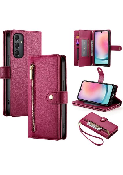 Samsung Galaxy A24 4g Bilek Kayışı Kickstand Için Flip Case Çok Fonksiyonlu (Yurt Dışından) fırsatları