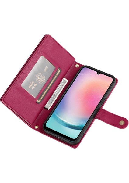 Samsung Galaxy A24 4g Bilek Kayışı Kickstand Için Flip Case Çok Fonksiyonlu (Yurt Dışından) indirimleri
