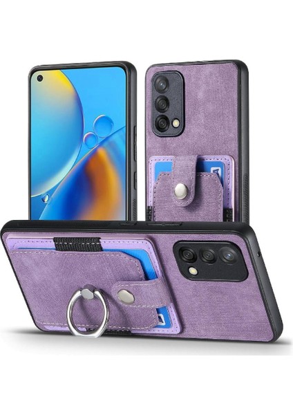 Oppo A74 4g Crad Yuvası Için Kılıf Manyetik Araç Montaj Standı Halka Tutucu (Yurt Dışından)