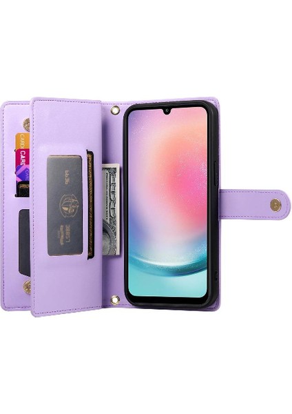 Samsung Galaxy A24 4g Bilek Kayışı Kickstand Için Flip Case Çok Fonksiyonlu (Yurt Dışından) fırsatları