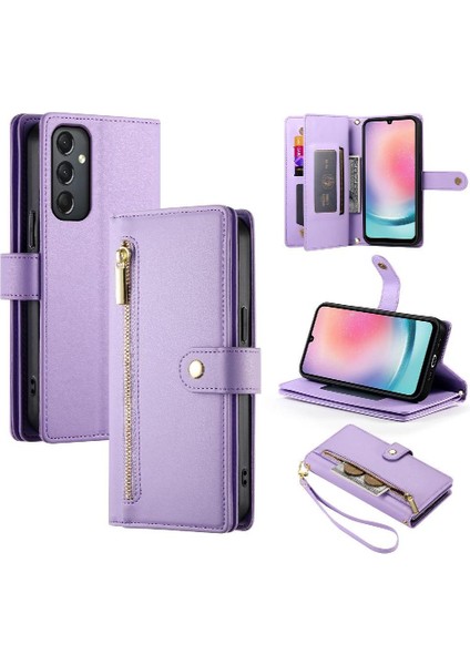 Samsung Galaxy A24 4g Bilek Kayışı Kickstand Için Flip Case Çok Fonksiyonlu (Yurt Dışından) indirimleri