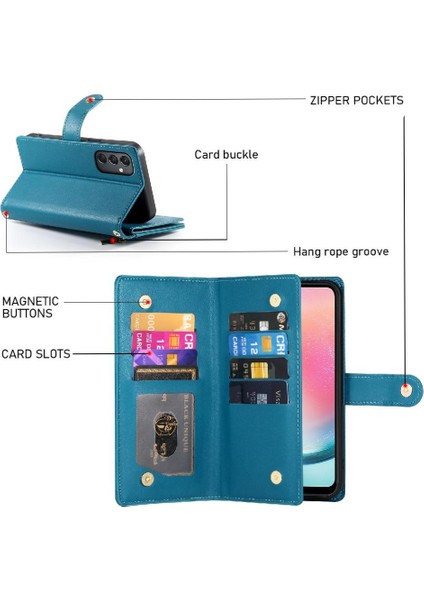 Samsung Galaxy A24 4g Bilek Kayışı Kickstand Için Flip Case Çok Fonksiyonlu (Yurt Dışından) indirimleri