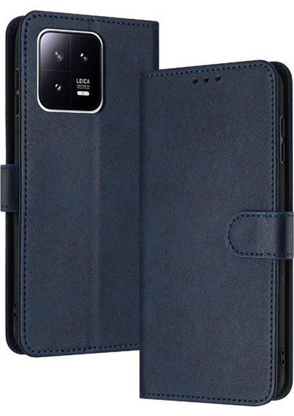Toka Pu Deri Saf Kart Yuvası ile Xiaomi 13 Pro Için Flip Case (Yurt Dışından)