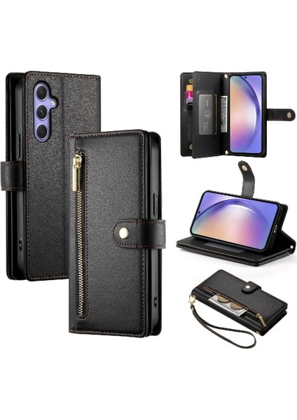 Samsung Galaxy A54 5g Bilek Kayışı Cüzdan Bölmesi Kartı Için Flip Case (Yurt Dışından)
