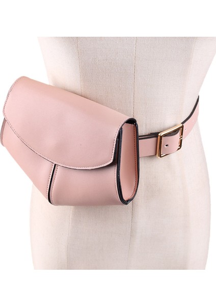 Kadın Fanny Paketi Bayanlar Moda Bel Kemeri Çantası Mini Küçük Omuz Çantaları Yılan Pembe (Yurt Dışından) fırsatları