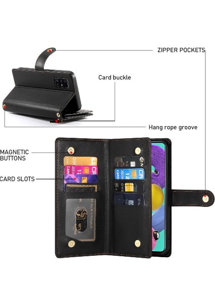 Samsung Galaxy A51 4g Kickstand Çok Fonksiyonlu Kart Yuvaları Için Flip Case (Yurt Dışından) fırsatları