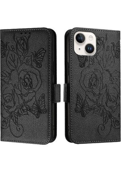 Kredi Kartı Yuvası ile IPhone 13 Mini Için Kılıf Pu Deri Manyetik Cüzdan (Yurt Dışından)