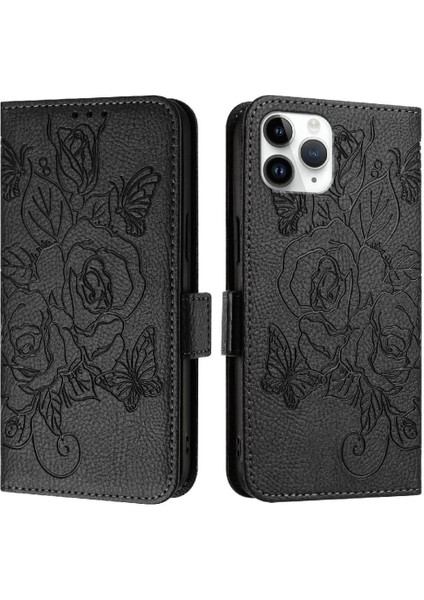 Kredi Kartı Yuvası ile IPhone 11 Pro Max Pu Deri Manyetik Cüzdan (Yurt Dışından)